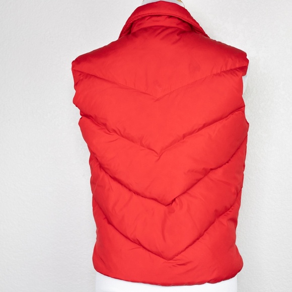 Vintage 70s Antler Rainbow Stripe Down Puffer Vest Size M - Picture 7 of 16